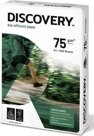 Discovery Carta per stampante DIN A4 75 g/m² bianco opaco 500 fogli (75 g/m², 500 x, A4)