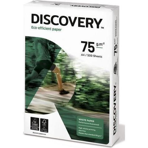 Discovery, Kopierpapier, Druckerpapier DIN A4 75 g/m² Matt Weiss 500 Blatt (75 g/m², 500 x, A4)