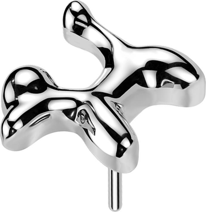 Produktbild Star Piercing Threadless Puddel silber (Titan)