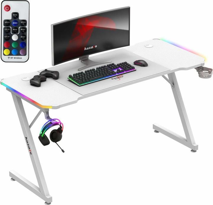 Actual product image Huzaro Biurko gamingowe Hero 3.3 White RGB