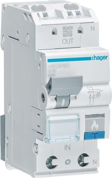 Produktbild Hager FehlerlichtbogenSchutzeinrichtung AFDD LSSchalter PN 6kA C3A 2M