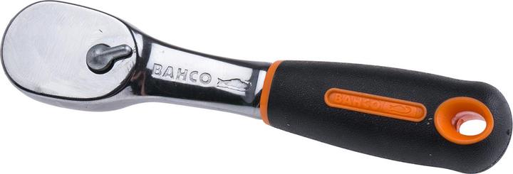 Produktbild Bahco Birnenförmige 1/4"-Umschaltknarre mit 72 Zähnen und 5°-Rückschwenkwinkel, 120 mm (1/4")