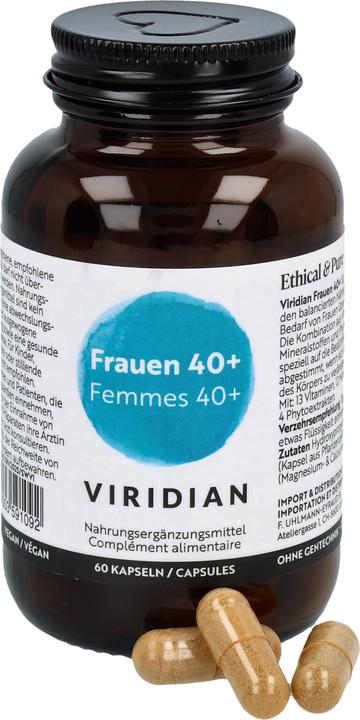 Produktbild Viridian Frauen 40+ Multivitamin Kapseln Dose 60 Stk (60 Stück, Kapseln)