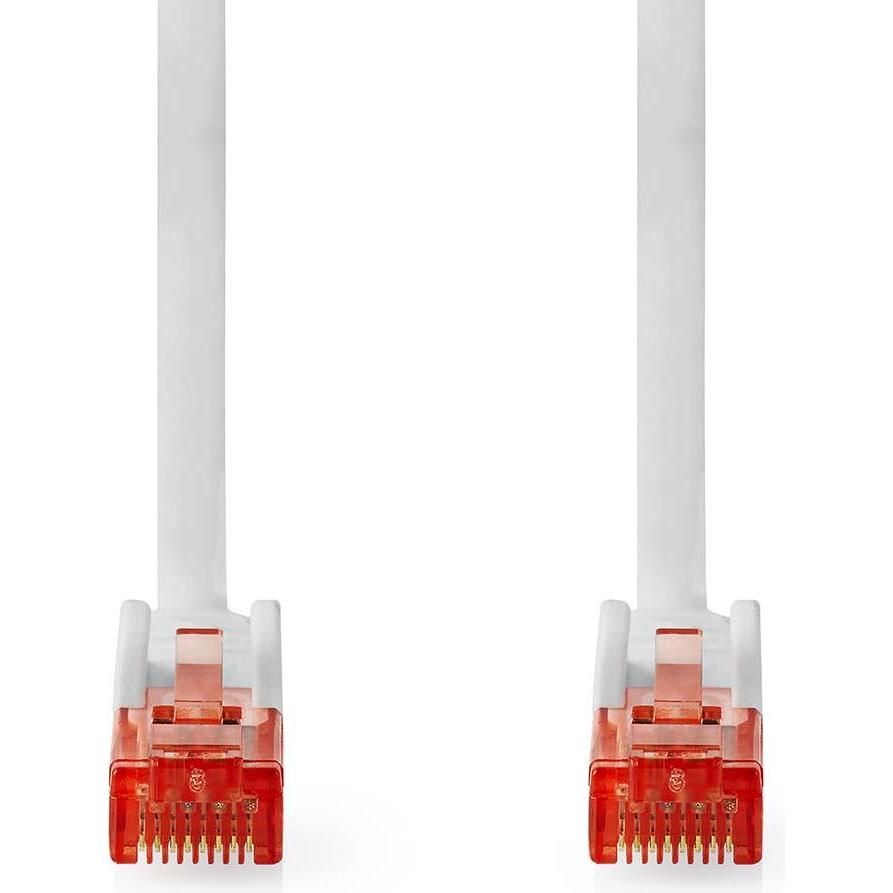 Nedis CAT6-Netzwerkkabel - RJ45 Stecker - RJ45 Stecker - U/UTP - 15.0 m - Rund - PVC - Weiss - Label (U/UTP, CAT6, 15 m)...