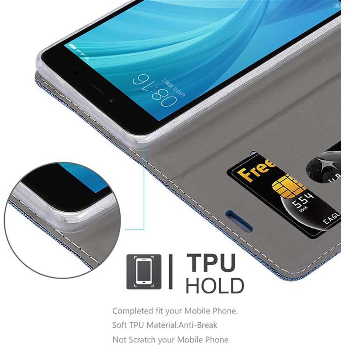 Thumbnail - Cadorabo Book Jeans Optik Cover (Xiaomi Redmi Note 5A Prime), Smartphone Hülle, Blau