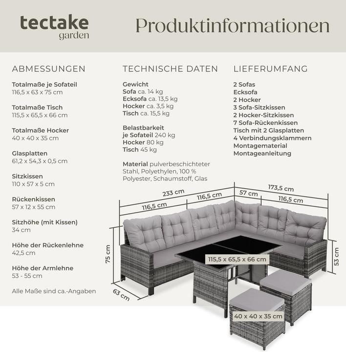 Produktbild tectake Barletta