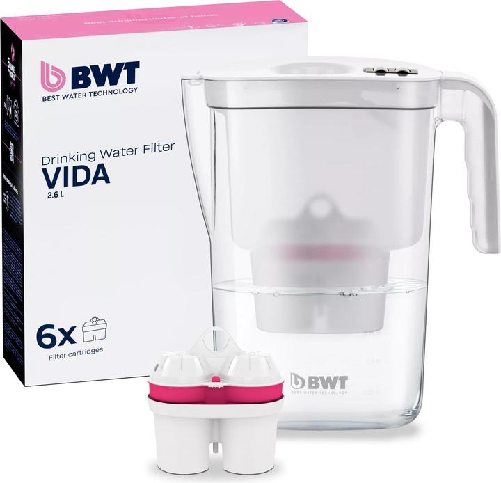 Actual product image BWT Vida table water filter with Magnesium Mineralized filter cartridges (2.60 l)