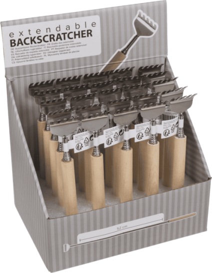 Produktbild Out of the blue Ausziehbarer Metall-Rückenkratzer mit Holzgriff