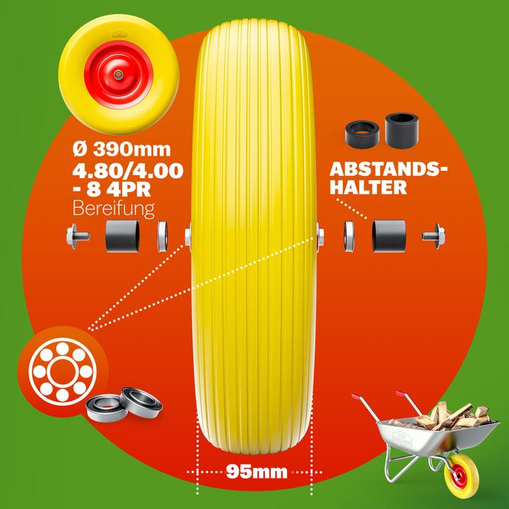 Produktbild Deuba Schubkarren Ersastzrad