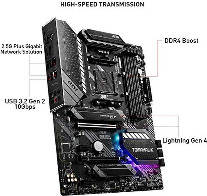 Produktbild MSI MAG B550 TOMAHAWK (AM4, AMD B550, ATX)