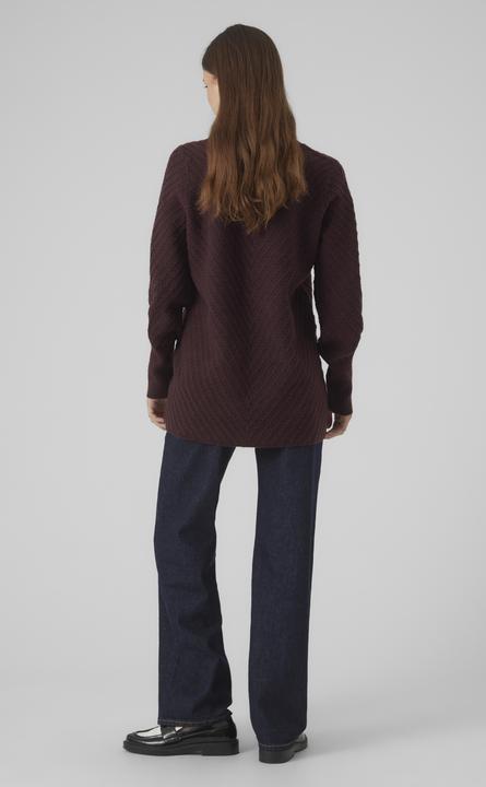 Produktbild Vero Moda VMANJASTINNA LONG V-NEK PULLOVER GA EXC Strickpullover (XS)