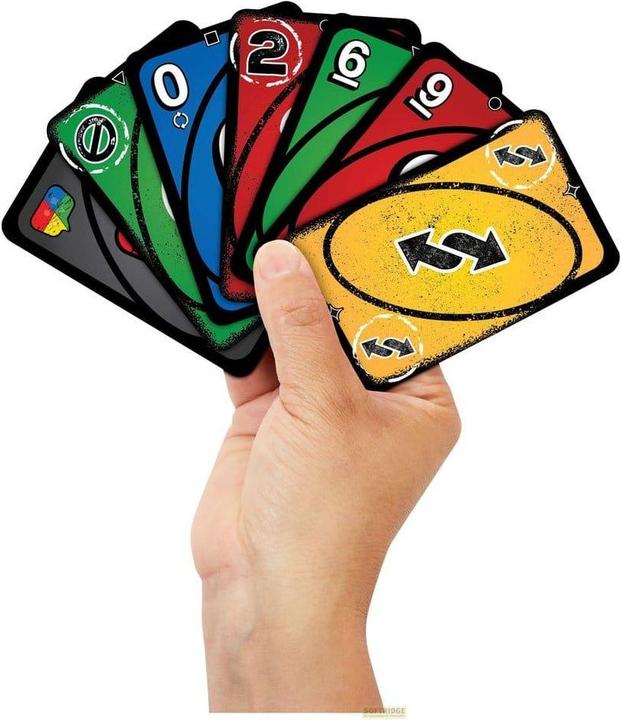 Produktbild Mattel UNO Liars (Deutsch, Englisch, Französisch, Italienisch, Niederländisch, Portugiesisch, Spanisch, 2 - 6 Spieler)