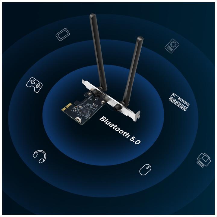 Image du produit Mercusys MA30E AC1200 Double bande WiFi BT PCIe (Mini PCI Express)