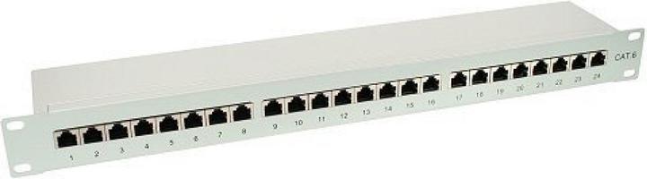 InLine Patchpaneel Cat.6 24-weg 48,26cm 19 inch 1U lichtgrijs RAL7035