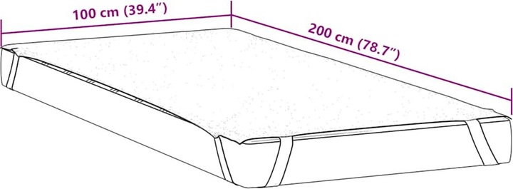 Produktbild VidaXL Matratzenschoner Matratzenauflage Matratzenschutz 100x200cm Wasserdicht (100 x 200 cm)