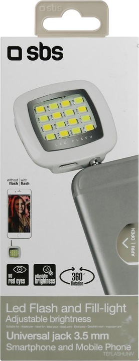 Produktbild SBS Universeller LED-Blitz für Smartphone und Tablet