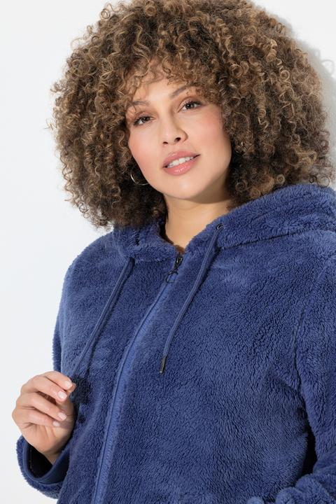 Produktbild Ulla Popken Teddy-Jacke, Kapuze, Langarm, weicher Teddyplüsch (60)