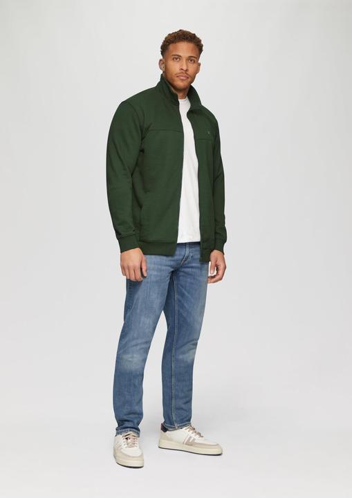 Produktbild s.Oliver Sweatshirt Jacke Sweatjacke mit Stehkragen (XXL)