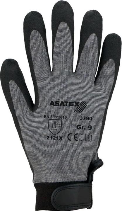 Produktbild Asatex Handschuhe Grösse 11 grau EN 388 PSA-Kategorie II (11)