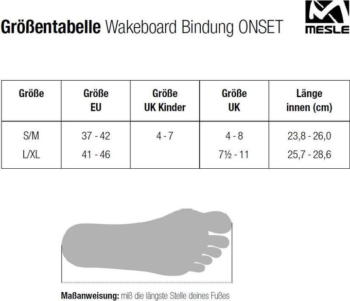 Actual product image Waketec Wakeboard Bindings OnSet blk (34, 35, 36, 37, 38)