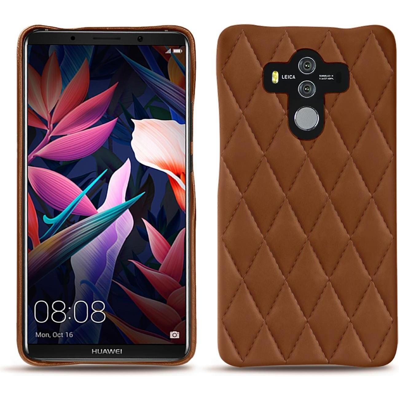Thumbnail - Noreve Lederschutzhülle (Huawei Mate 10 Pro), Smartphone Hülle, Braun