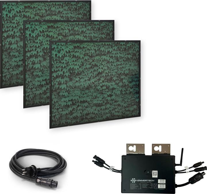 Produktbild Autosolar Balkonkraftwerk in Blätteroptik (600 W)
