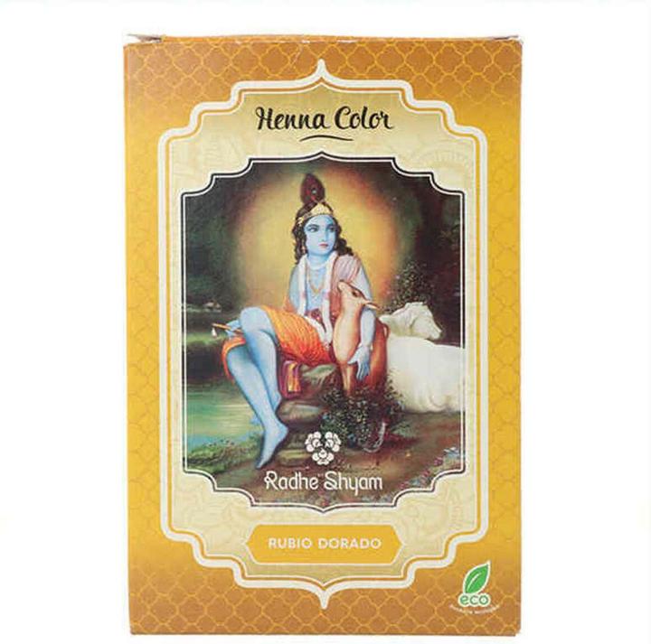 Actual product image Radhe Shyam Henna Rubio Dorado Polvo Radhe 100g (Golden blonde)