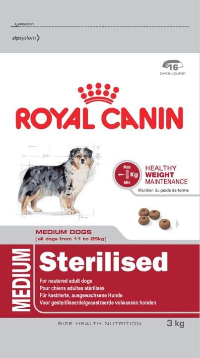 Produktbild Royal Canin Medium Sterilised (Adult, 1 Stk., 3000 g)