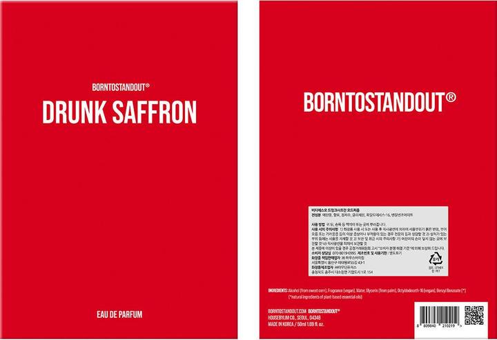Produktbild Borntostandout Drunk Saffron Eau de Parfum (Eau de Parfum, 50 ml)