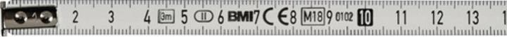 Immagine prodotto BMI Metro tascabile a rullo VARIO Mini Lunghezza 3 m Larghezza 10 mm mm/cm EG II ABS Automatico (mm, cm)