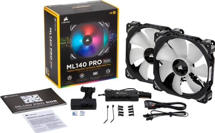Produktbild Corsair ML140 PRO RGB 2er (140 mm, 2 x)