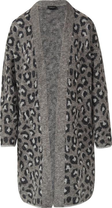 Produktbild s.Oliver Strickjacke Long-Cardigan im Relaxed Fit mit Leo-Print (44)