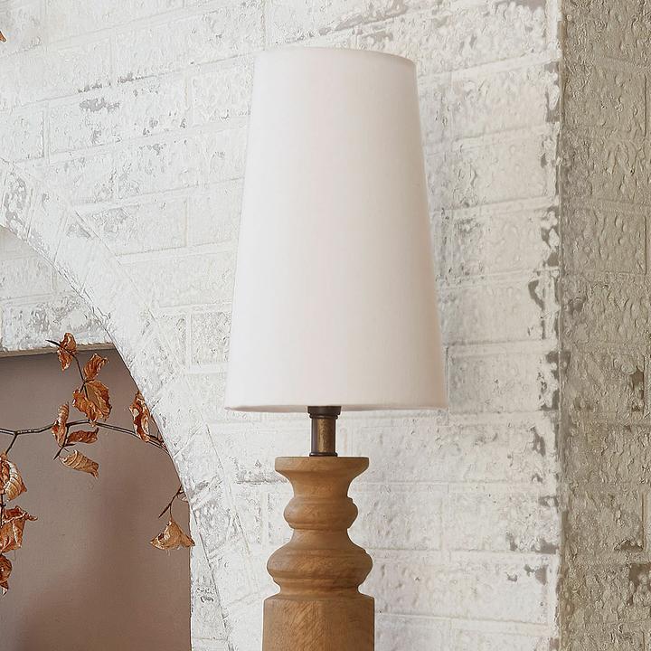 Produktbild Loberon Tischlampe Ambrevaux braun/creme (E14)