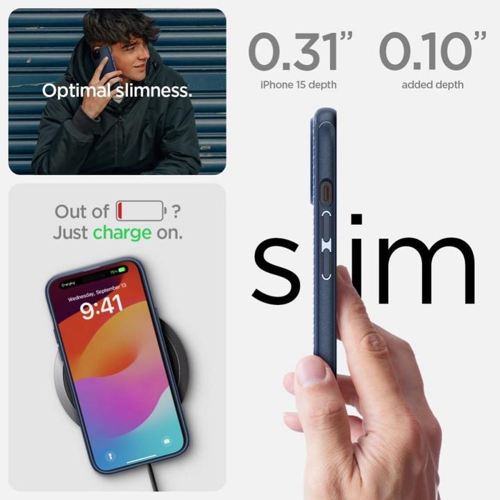 Immagine prodotto Spigen Mag Armor iPhone 15 Plus 6,7" MagSafe nero lucido/opaco (Apple iPhone 15 Plus)