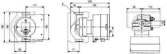 Productafbeelding Grundfos Elektronisch geregelde circulatiepomp MAGNA3 32-40 180 mm 2" 97924633