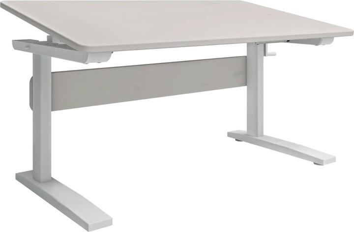 Image du produit Flexa Study Classic Schreibtisch höhenverstellbar mit Kippfunktion Grau (120 x 70 x 76 cm)
