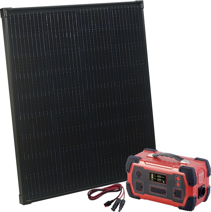 Revolt Powerstation & Solar-Generator mit 110-Watt-Solarpanel (800 Wh)