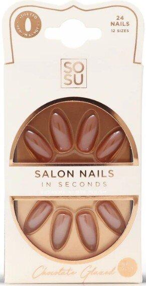 Produktbild Sosu Cosmetics - Artificial nails Chocolate (Salon Nails) 24 pcs (Kunstnägel)