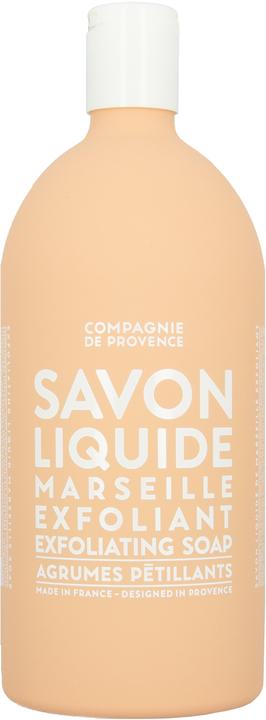 Immagine prodotto La Compagnie de Provence Sapone esfoliante da 1 litro Agrumi frizzanti (Scrub detergente, 1000 ml)