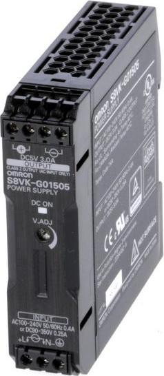 Produktbild Omron Industrial Automation Single Phase PSU 5V 15W S8VK G Series