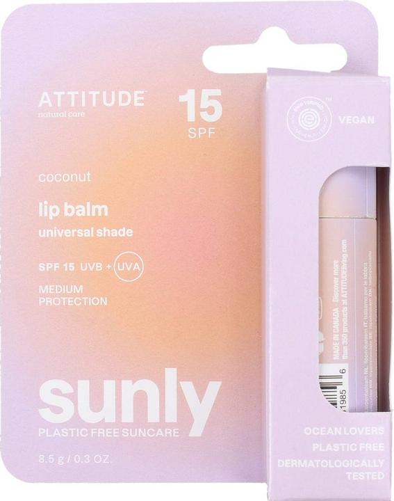 Actual product image Attitude Lip balm coconut (Lip balm)