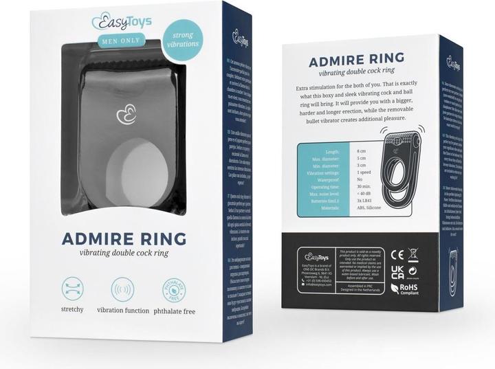 Image du produit Easytoys Admire Ring - Double cockring vibrant (5 cm)