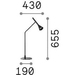 Thumbnail - Ideal lux, Tischlampe, DIESIS LED Tischleuchte 6,5W dimmbar Messing warmweiss 291109 (500 lm)