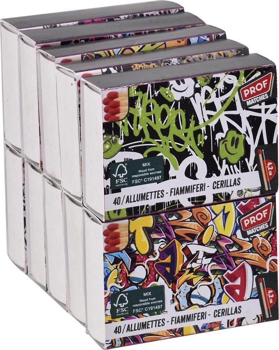 PROF 10er Pack Streichhözer 4.2cm, 10x40 Stück