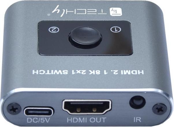 Image du produit Techly Commutateur 2x1 HDMI 2.1 8K