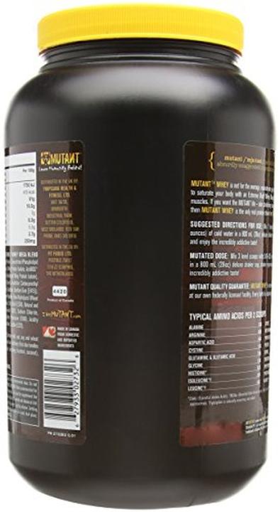 Nährwerte und Zutaten Mutant Whey (1030 g, 1 x, Strawberry Cream)