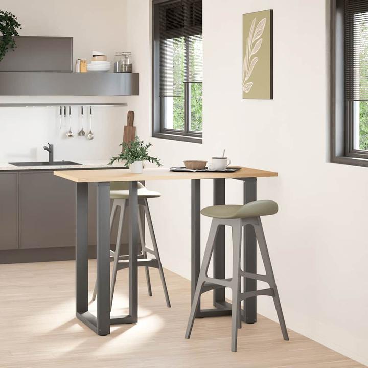 Produktbild vidaXL Bartischbeine T-Form 2 Stk. Anthrazit 60x35x(101-102) cm Stahl