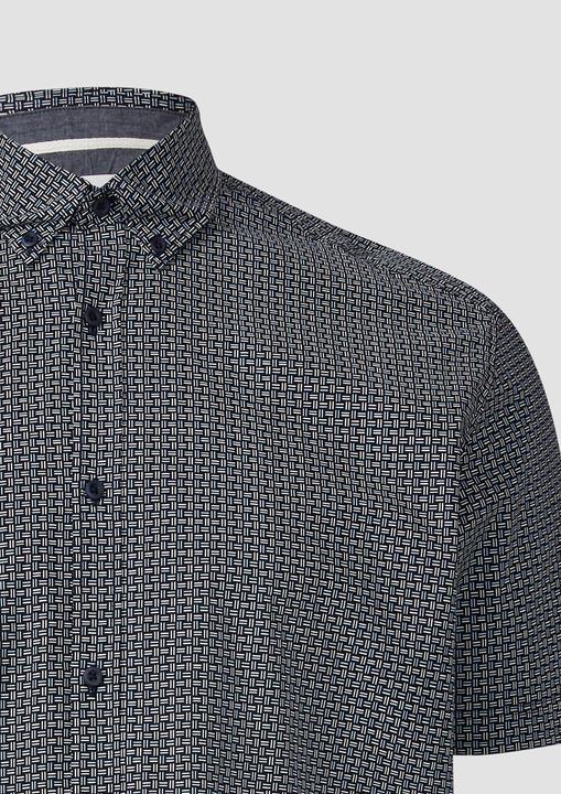 Immagine prodotto s.Oliver Hemd Regular Fit: Gemustertes Kurzarmhemd aus Baumwolle mit Button-Down-Kragen (4XL)