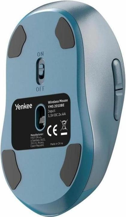 Actual product image Yenkee YMS 2010BE WL GYRO blau / kabellose optische Maus / 3200 DPI / 6 Tasten / 2,4 GHz / BT (Wireless)