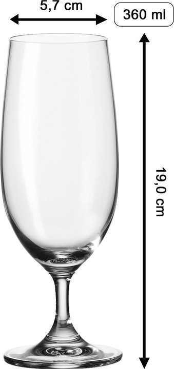Produktbild Luxentu Biertulpe / Pilsglas mit Gravur 60. Jubiläum (0.36 l, 1 x)